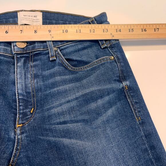 McGuire Women’s High Rise Flare Jeans Dark Wash size 26 - Picture 9 of 11